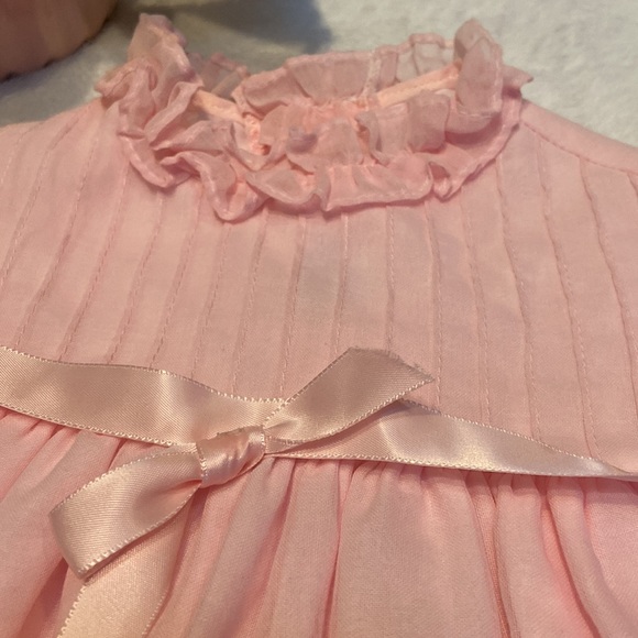 Beautiful Vintage Baby Girl Haddad Brothers Pink Dress - Picture 3 of 12